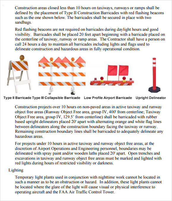 construction safety plan template