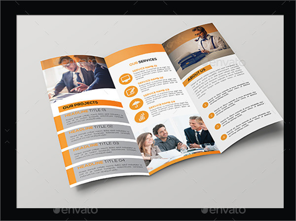 corporate trifold brochure template