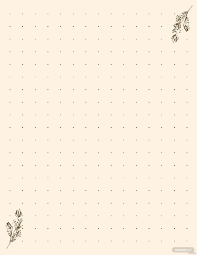 dot grid notebook paper template