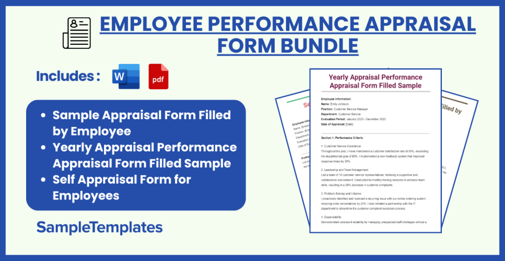 employee performance appraisal form bundle 1024x530