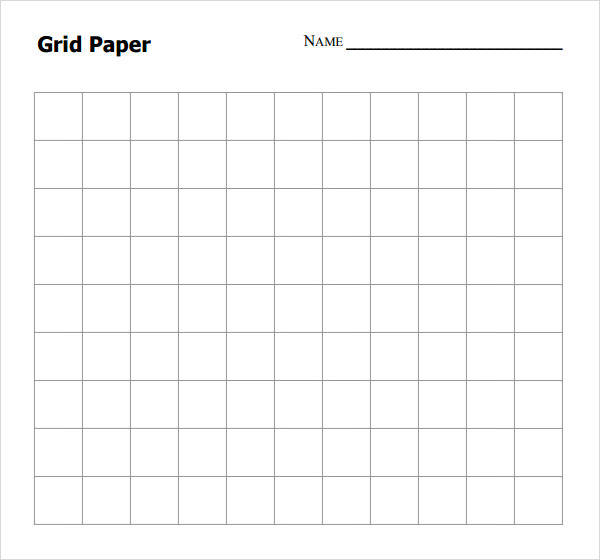 free 6 printable grid paper samples in pdf psd