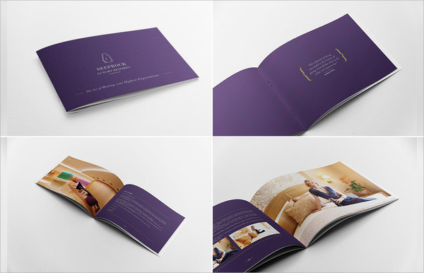 hotel brochure design template