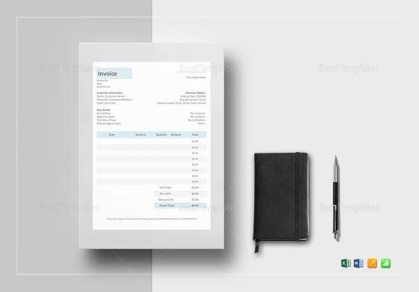 hotel invoice template1