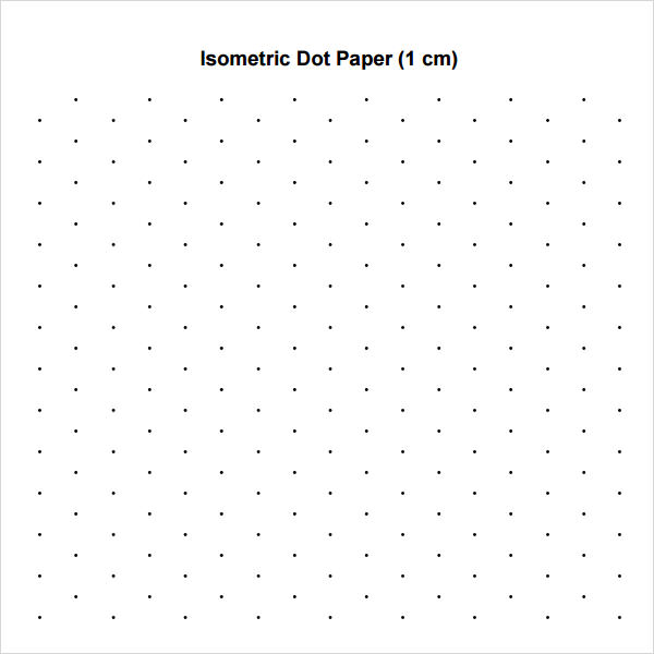 isometric dot paper template