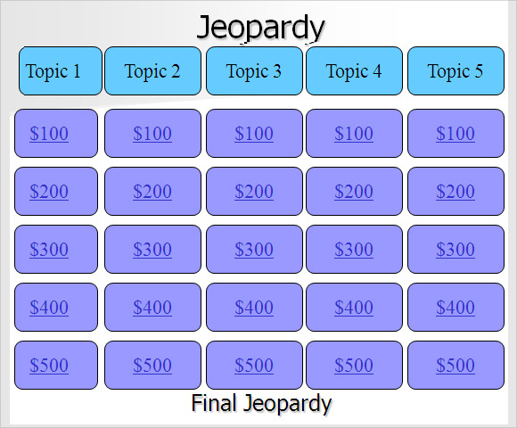 jeopardy powerpoint template free