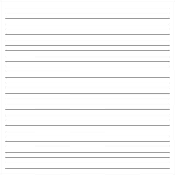 10 Sample Notebook Paper Templates to Download for Free 