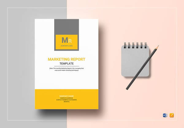 marketing report template print