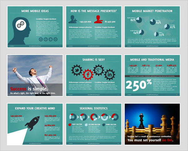 mobile marketing powerpoint template