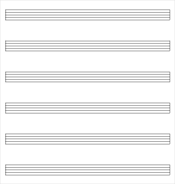 Free 8 Sample Music Staff Paper Templates In Pdf Ms Word