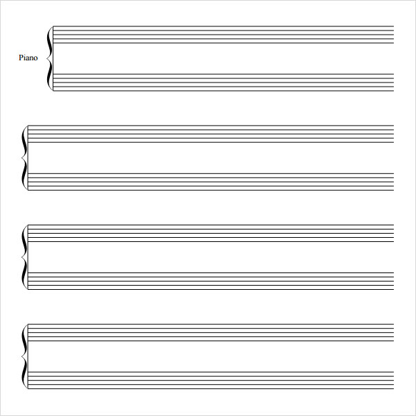 music staff paper template