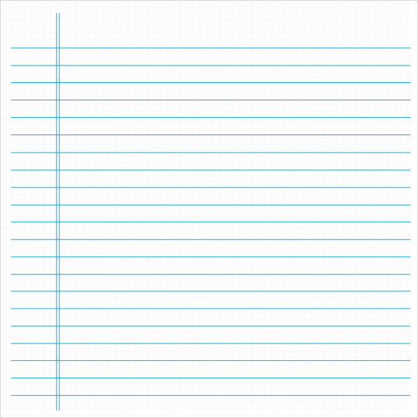 Notebook Paper Template For Word