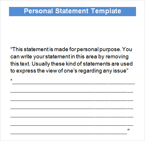 Free 9 Statement Templates In Pdf Ms Word