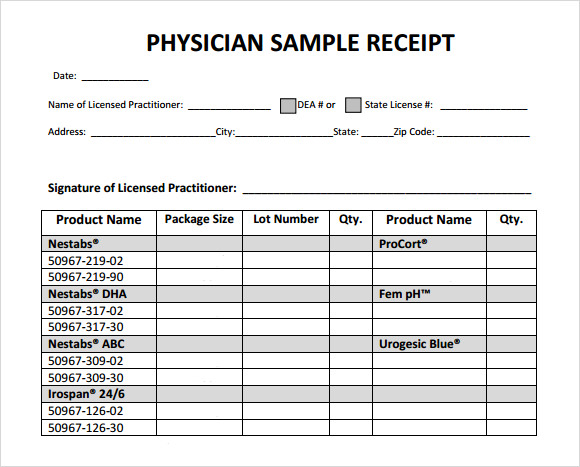 10 sample itemized receipt templates to download sample templates