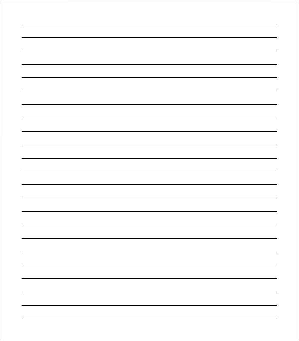 10 sample college ruled paper templates sample templates