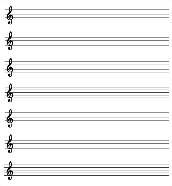 Free Printable Staff Paper - Printable Templates