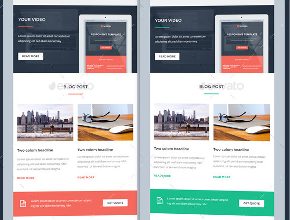 responsive email design template