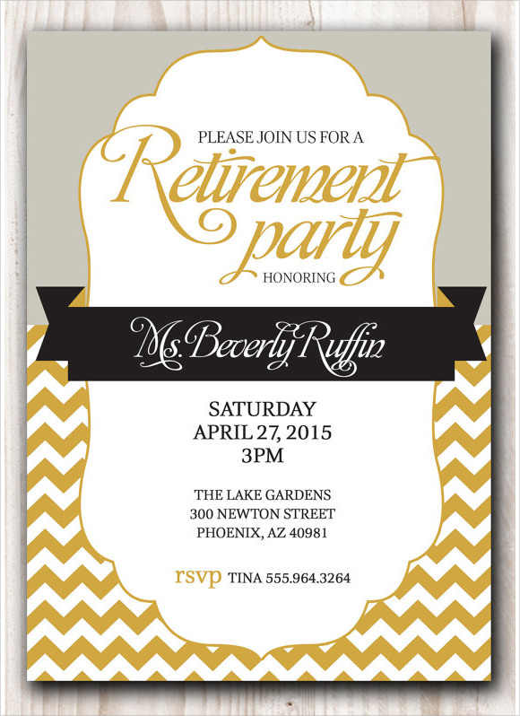 retirement party invitation wording samples