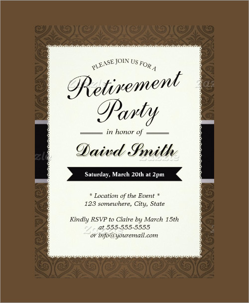 Free Templates For Retirement Invitations 3