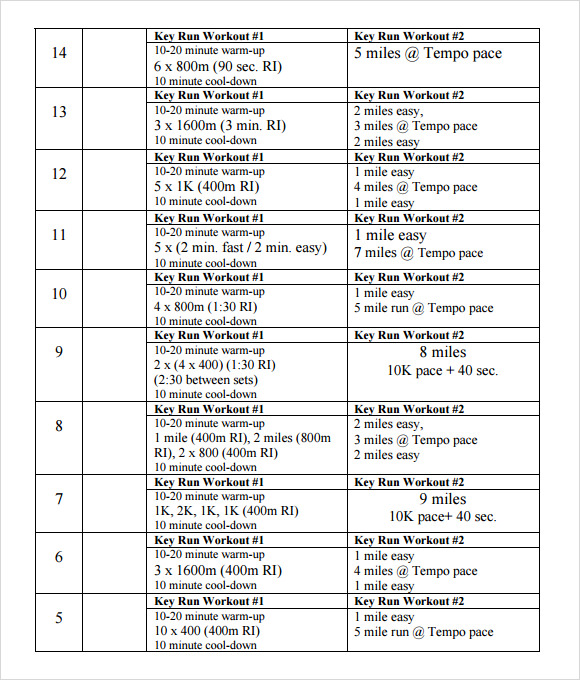 12 Sample Training Calendar Templates to Download Sample Templates