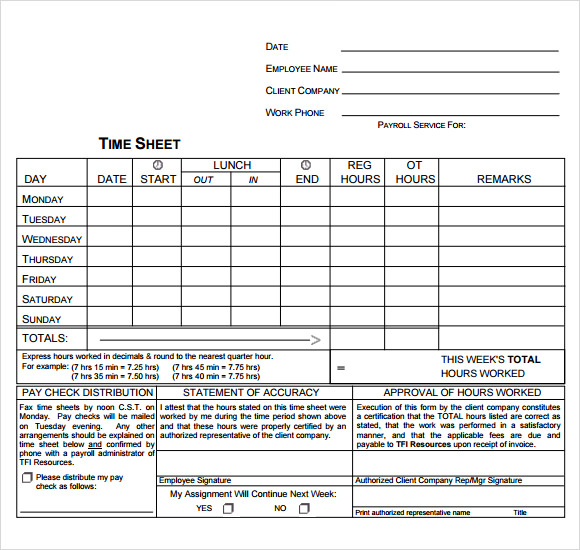 Sample Attorney Time Billing Sheet