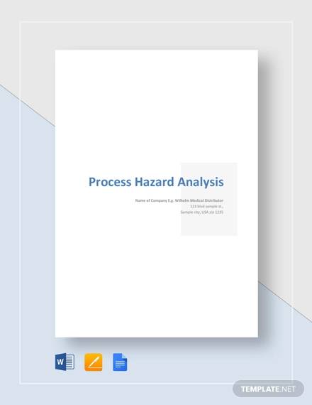 sample process hazard analysis template