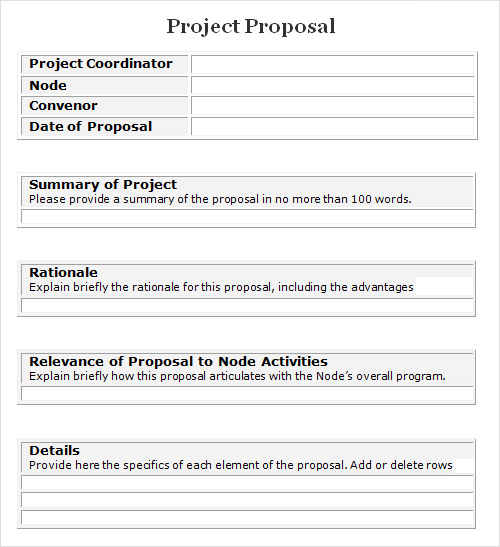 FREE 13+ Sample Proposals in Google Docs | MS Word | Pages | PDF