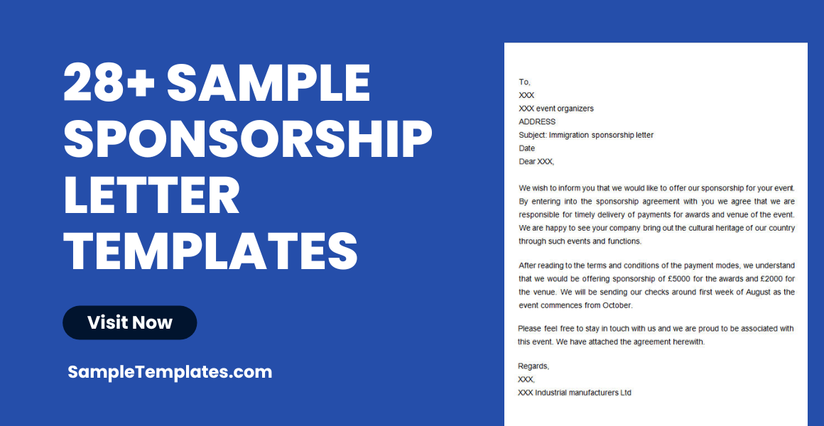 sample sponsorship letter templates