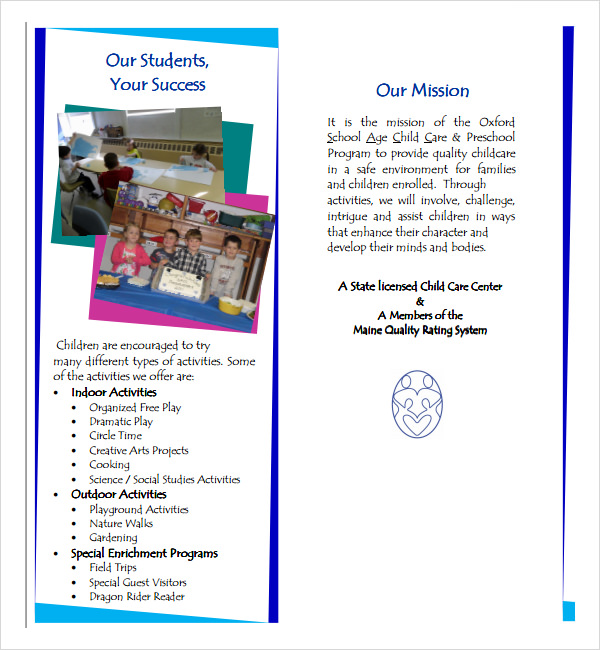 school brochure template free download