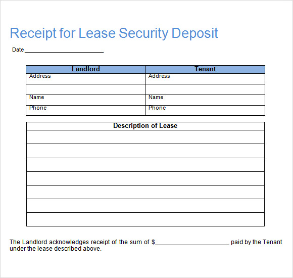 FREE 16 Sample Deposit Receipt Templates In Google Docs