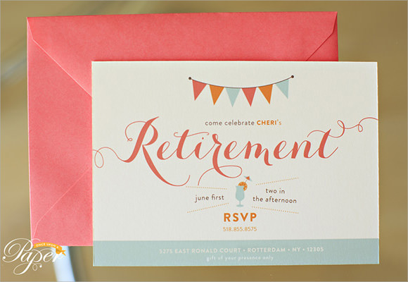 Free Retirement Party Invitations Template 9