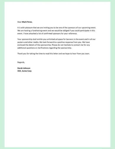 sponsorship letter example template