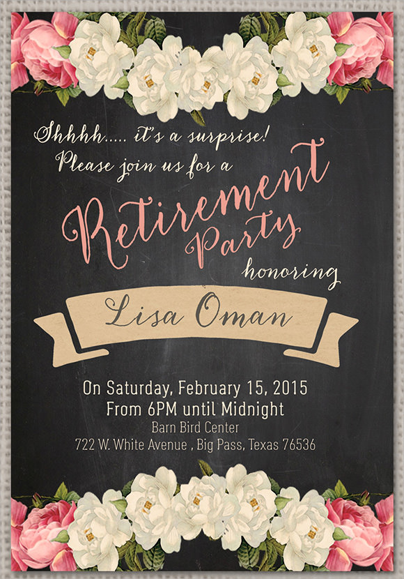 Free Retirement Party Invitations Templates 8