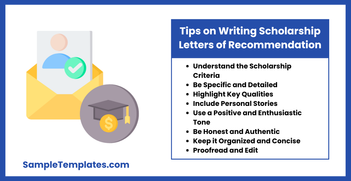 tips on writing scholarship letters of recommendation
