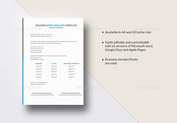 training needs analysis template1