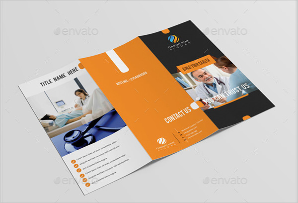 tri fold brochure template design