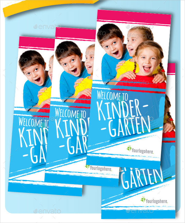 tri fold kindergarten brochure template
