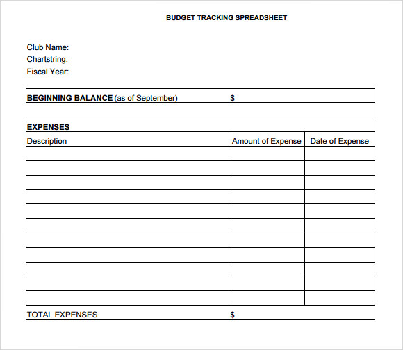 use spreadsheets budget tracking