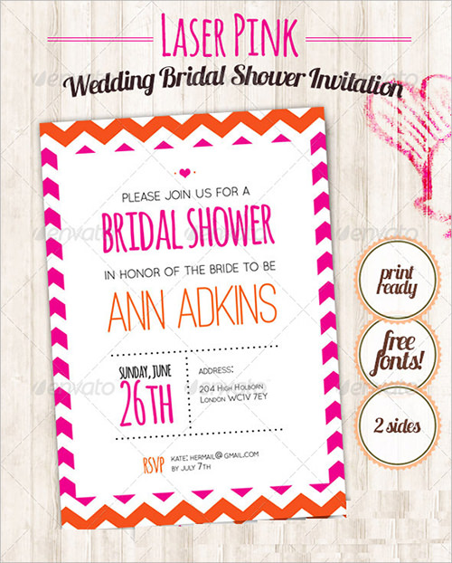 wedding shower invitation sample