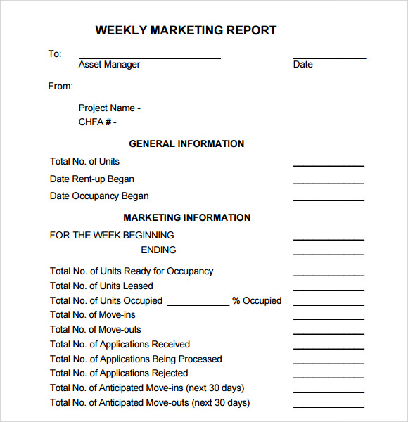 marketing research report template