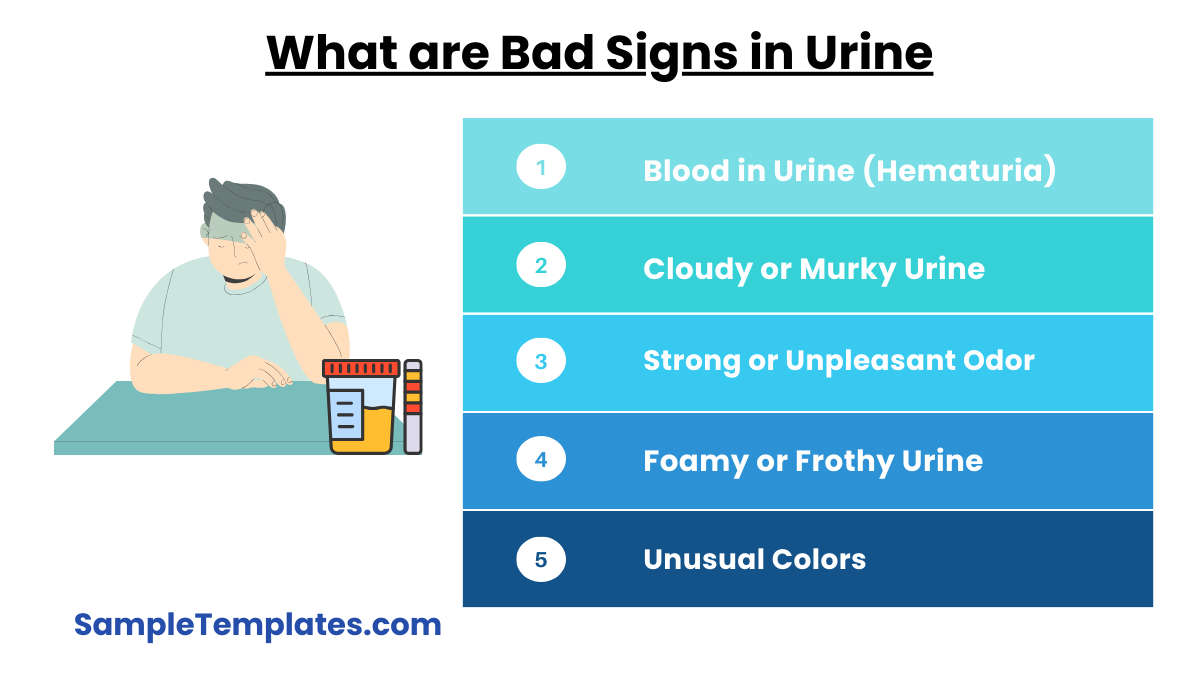 what are bad signs in urine