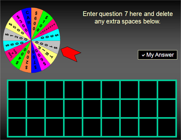 free wheel of fortune powerpoint template