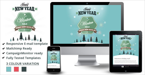 winter sale – responsive email templates