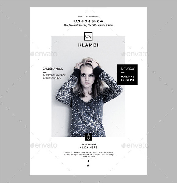 fashion show email invitation sample