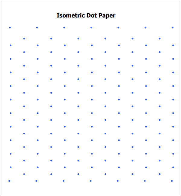 free 7 sample isometric dot paper templates in pdf