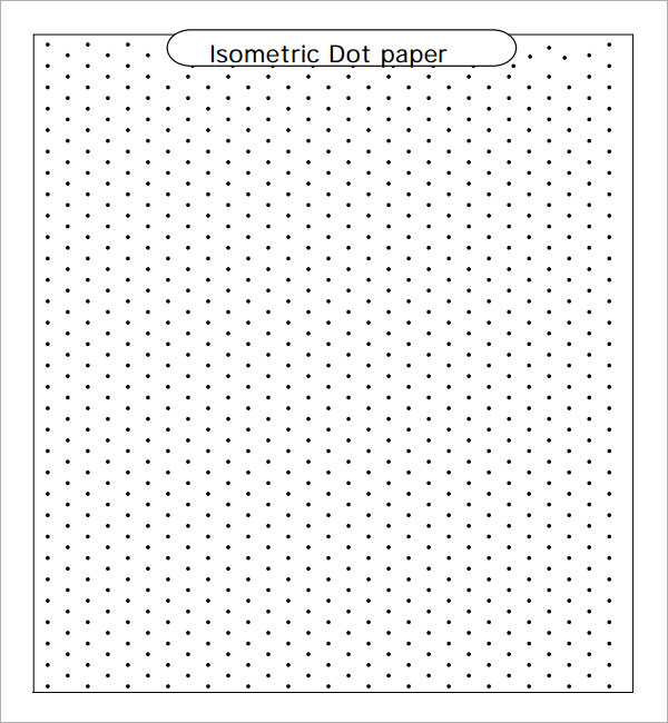 Free Printable Isometric Dot Paper