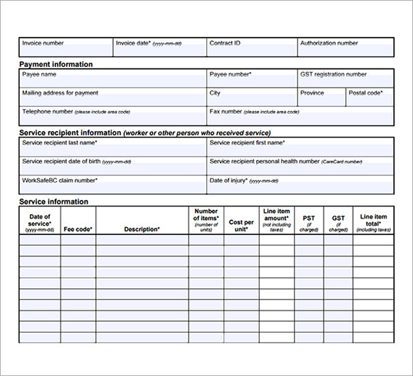 free 16 sample medical invoice templates in google docs google