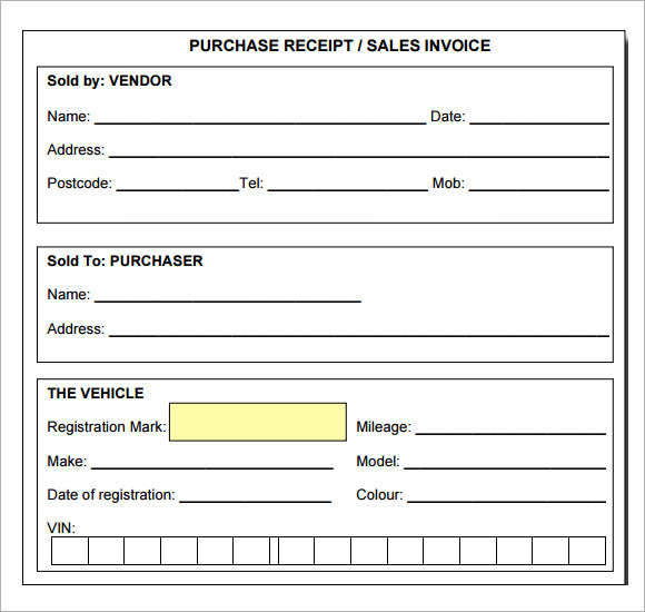 itemized receipt template 11 free printable word excel pdf formats