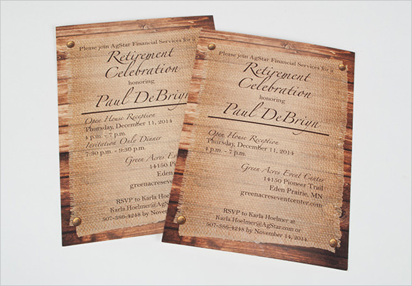 Free Surprise Retirement Party Invitation Template Word