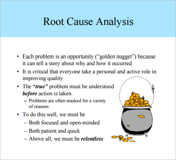 root cause analysis example