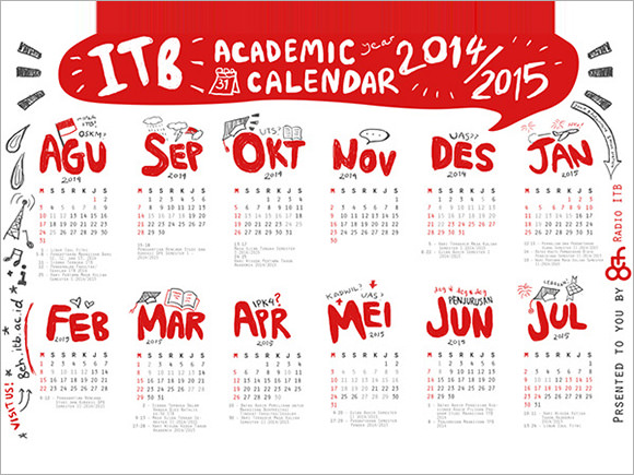 8  Academic Calendars Sample Templates